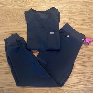 Dark Gray FIGS Scrubs Set